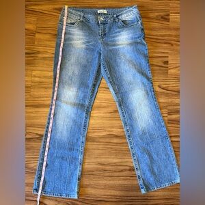 Lei Ashley Low Rise Bootcut Jeans | Junior Size 17 Long | Light Wash